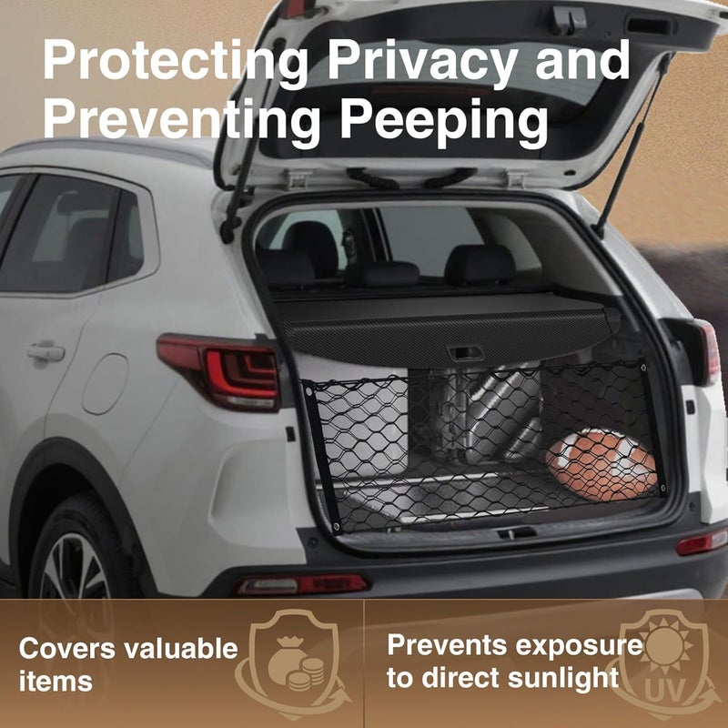Blycorul Trunk Cargo Cover for Kia Sportage 2023-2025 2026, with Carbon Fiber Texture Ends, Anti-Peeping Retractable Security Shade for Privacy, Kia Sportage Accessories - Image 2